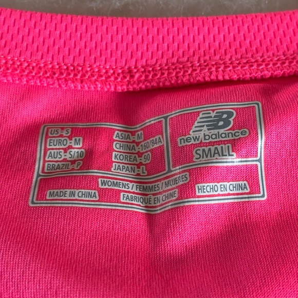 New Balance Bright Pink Athletic Shirt - Picture 3 of 5